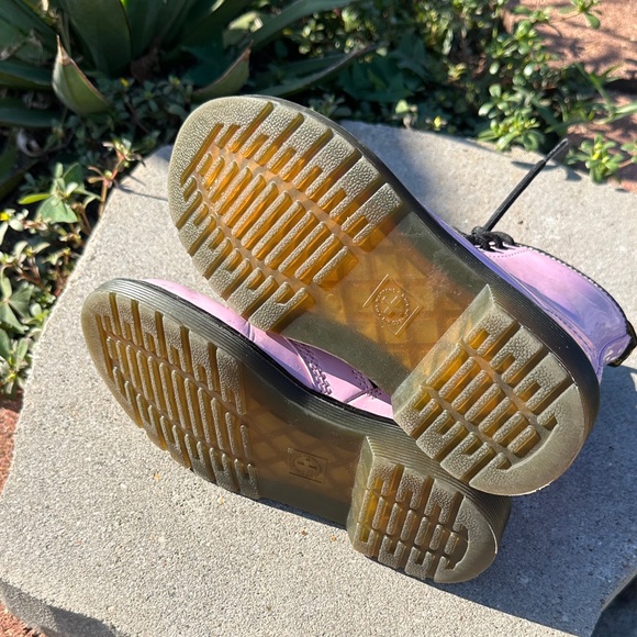 Dr. Martens Light Pink Combat Boots - Picture 3 of 5